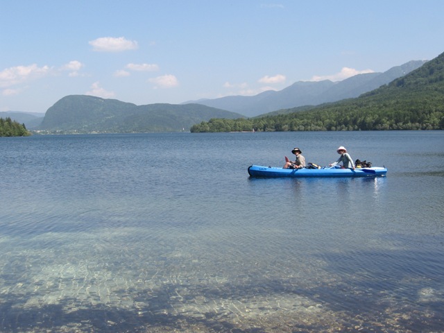 A lake gondola